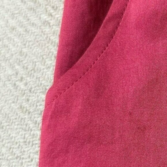 Women’s Pink High Rise Paperbag Skirt with Belt Size 8 Pockets - Picture 8 of 8